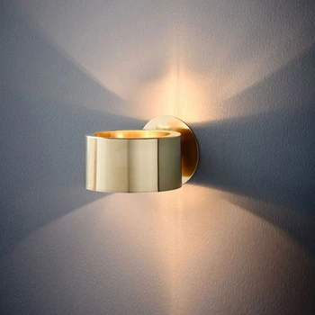 Meď Jednoduché moderné steny v obývacej izbe lampy, nočné spálňa kaviareň malé nástenné svietidlo