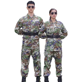 Vojenské Taktické Jednotné Kamufláž Bojové Tričko, Nohavice Nastaviť Mužov Airsoft Sniper Paintball Poľovnícke Oblečenie Zabezpečenia Armády BDU Oblek