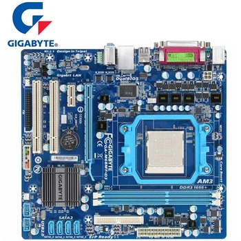 Socket AM3 GIGABYTE GA-M68MT-D3 základná Doska 630A DDR3 8G Ploche Doske Pre Phenom II/Athlon II M68MT-S2 Systemboard Používané