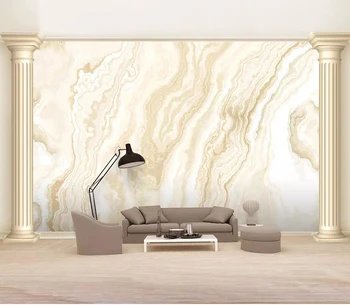 Bacaz Európskej 8d Stenu papier nástenná maľba 3D Prírodné Zlato Marbling Krajiny Tapety samolepka papier Na Steny v Obývacej izbe nástenné Maľby Dekor