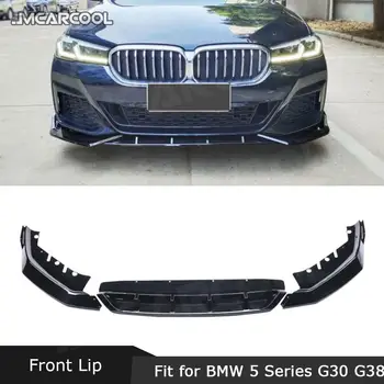 ABS Lesklý Čierny Materiál, Predný Nárazník Pery Štiepačky Auto Dekorácie Pre BMW 5 Series G30 G31 G38 M Šport 2021 2022