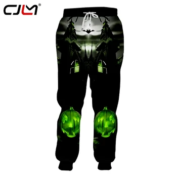 CJLM Nové Halloween Veľká Veľkosť Módne Značky, pánske Nohavice 3D Vytlačené Tekvica Hrad Tepláky Dodávateľov Muž Oblečenie
