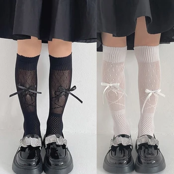 Lolita Ponožky 1-13 Dievčatá Naberaný Pančuchy Sladké Kolená Vysoké Ponožky Cosplay Dievčatá Na Jar Jeseň Leg Warmer Nylon Dlhá Ponožka