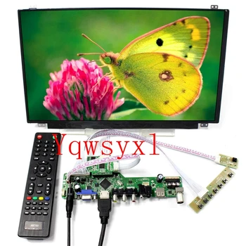 Yqwsyxl Držiak pre NV156FHM-N42 NV156FHM-N43 TV+HD+VGA+AV+USB, LCD, LED displej, EDP Kontrolór Vodič Doska