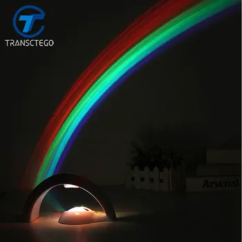 TRANSCTEGO led Rainbow projektor lampy Romantický hviezdne nebo projekčnej lampy Tvorivé LED nočné osvetlenie Romantika atmosféru lampa