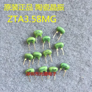 100KS/ pôvodné autentické keramické crystal oscilátor ZTA3.58MG 3.58 MHZ 3.58 M zelená priamo pripojiť dva-pin keramické oscilátor