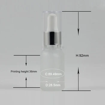 Špeciálne spp 15ml mini kozmetické balenia esenciálny olej kvapkadla farebné fľaše, 0.5 oz sklenené fľaše make-up kontajner