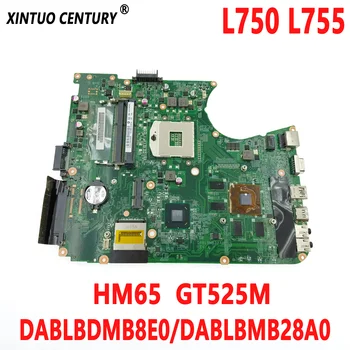 DABLBDMB8E0 A000080820 základná doska pre Toshiba Satellite L750 L755 notebook doske DABLBMB28A0 HM65 GT525M DDR3 100% testované
