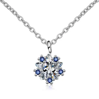 Nové Geometrické Modrý Zirkón Prívesky, Náhrdelníky Pre Ženy Trend Krátke Clavicle Reťazca Choker Darček Šperky SAN88
