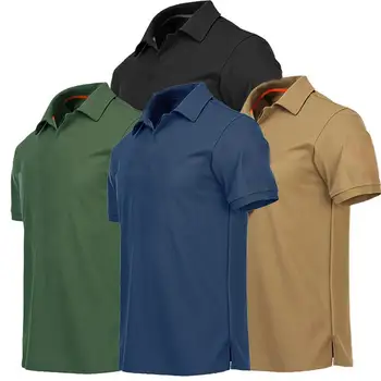 W036 Mužov Bežné Pevné tričká Topy Muž Obchodné Golf T Sere Camisa Topy